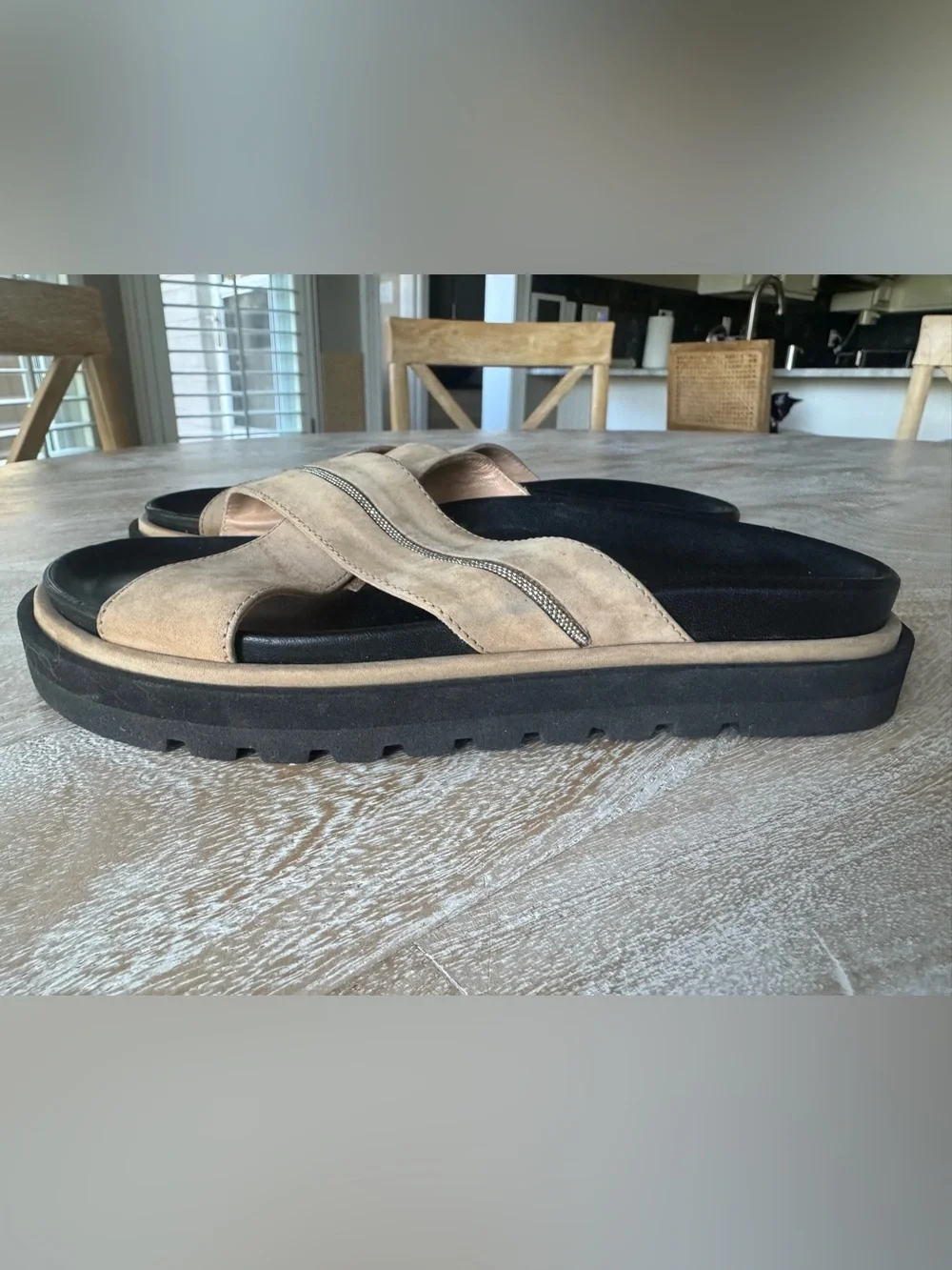 Peserico crossover footbed slides